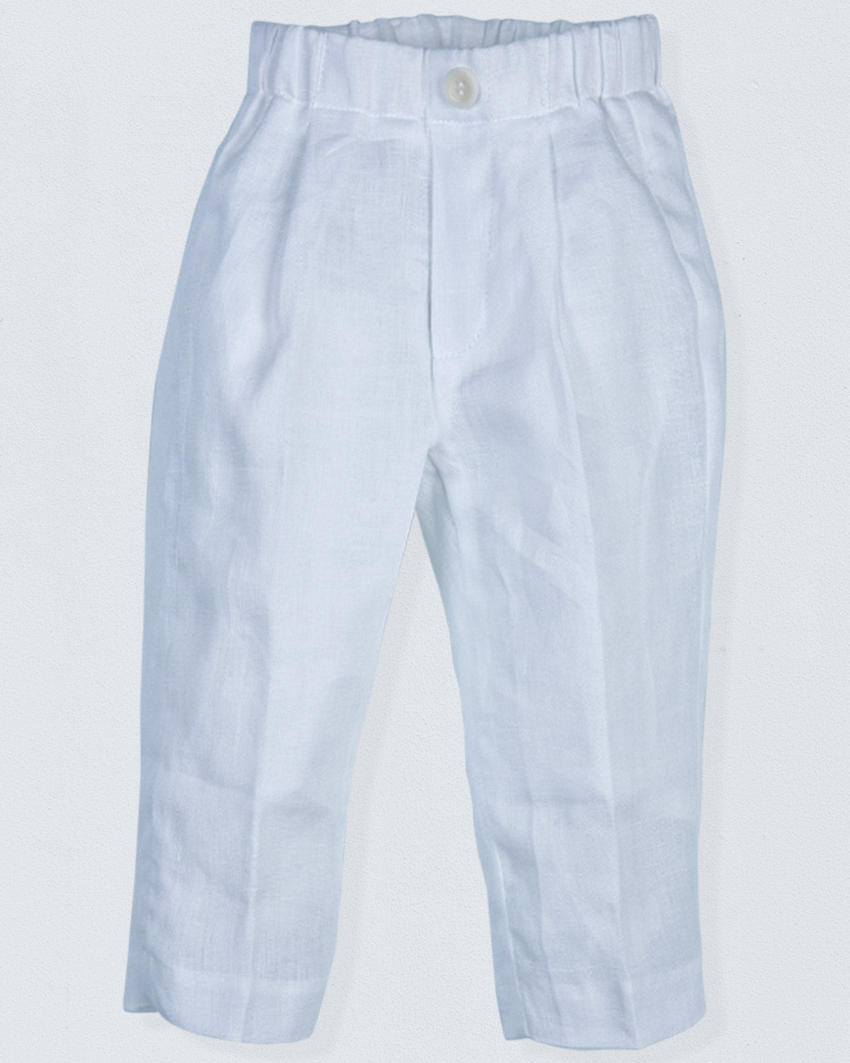Roma White Linen Pant